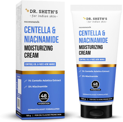 Dr. Sheth’s Niacinamide Moisturizing Cream | 48-Hour* Hydration(100 g)