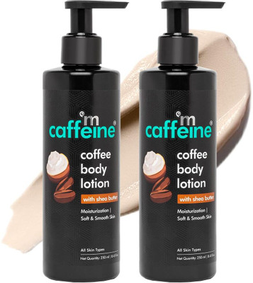 mCaffeine Coffee Body Lotion for Glowing Skin & D TAN, Light & Non-Greasy Moisturizer(500 ml)