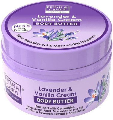 Bryan & Candy Lavender & Vanilla Body Butter | Ph5.5 Skin Friendly | 72hrs Moisturization(200 g)