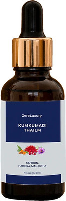 ZeroLuxury Pure and Natural Kumkumadi Tailam Reveal Your Inner Glow Elevate Your Skincare(30 ml)