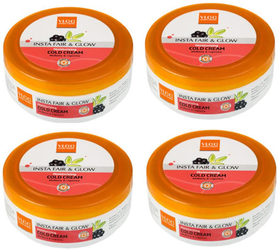 VLCC Insta Fair Glow Moisturizing Cold Cream (75g X4)(300 g)