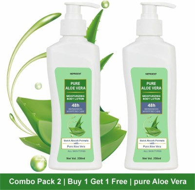 NEPROENT Aloe Vera Fresh Body Lotion,24 HR Long Lasting Moisturisation with Menthol(500 ml)