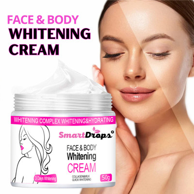smartdrops Face Whitening Cream with Green Tea&Vitamin C for Skin Type Of Cream(50 g)