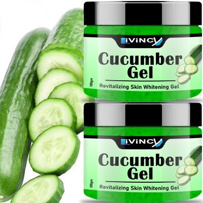 Livincy facegel combo glow right cucumber gel antiageing gel for pollution gel skincare(200 g)