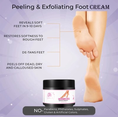 Sipradh Foot Cream with Vitamin E, Peppermint & Argan Oil for creacked heel repair cream(50 g)