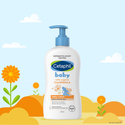 Cetaphil BABY DAILY LOTION WITH ORGANIC CALENDULA FACE AND BODY(400 ml)