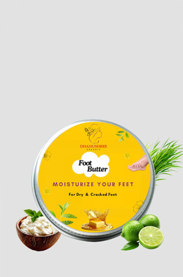 DHANUSHREE Organic Foot Butter - Prevents Dryness | Heals Cracked Heels(50 g)