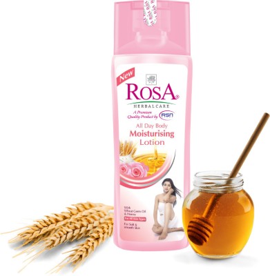 ROSA All Day Body Moisturising lotion With Rose & Honey for Nourishment I(500 ml)