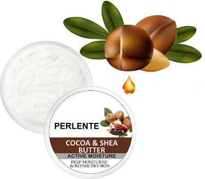 PERLENTE Skin Moisturization Cold Cream For Men & Women Cocoa & Shea(200 g)