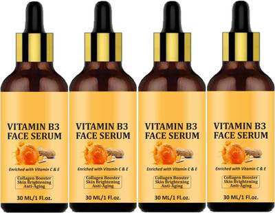 house of common Vitamin B3 Face Serum For Skin Whtening & Anti Aging (30ml) Pack of 4(120 ml)