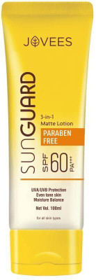 JOVEES Sun Guard Lotion 3-in-1 Matte Lotion PA+++ | Broad Spectrum(100 ml)