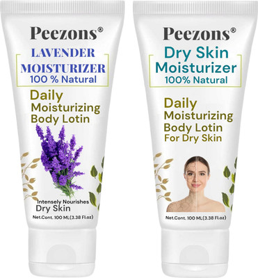 Peezons Lavender With Dry Skin Body Lotion for Smooth And Healthy Skin(200 ml)