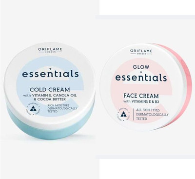 Oriflame Sweden essentials glow essentials face cream & Cold Cream with Vitamin E, Canola Oil(150 g)