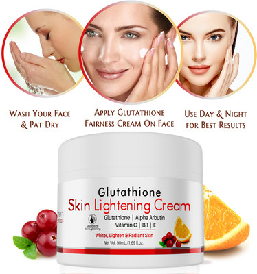 Volamena Organics Glutathione Skin Lightening Face Cream with Vit C For Brightening Skin(50 ml)