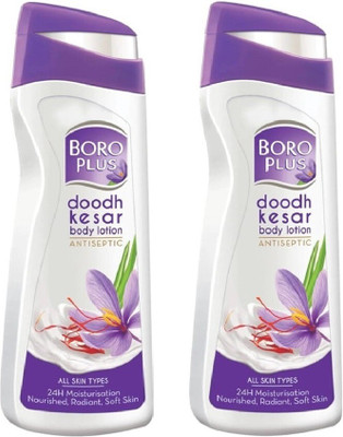 BOROPLUS ANTISEPTIC DOODH KESAR BODY LOTION 300ML X2(600 ml)