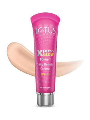 Lotus Organics Xpress Glow 10 in 1 daily beauty cream SPF 25 Bright Angel 30g(30 g)