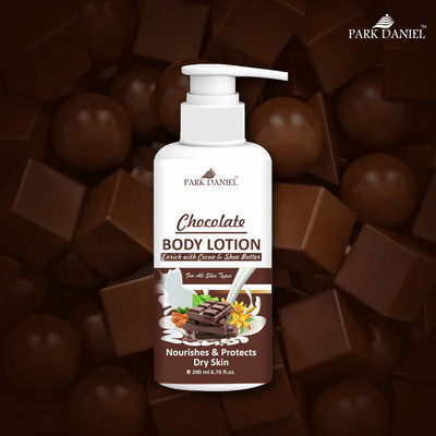 PARK DANIEL Premium Chocolate Body Lotion with Shea and Cocoa Butter - For Dry Winter Skin ( Ideal For Men & Women) 200ml(200 ml)