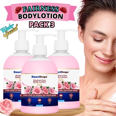 smartdrops Discover the Beauty of Roses Every Day With rose body lotion(750 ml)