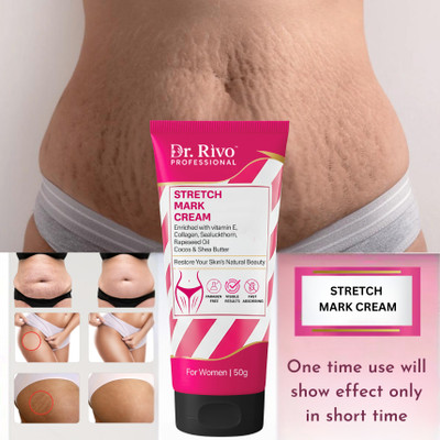 Dr rivo professional Stretch Mark Cream for Belly, Breasts & Hips | Pregnancy Safe(50 g)