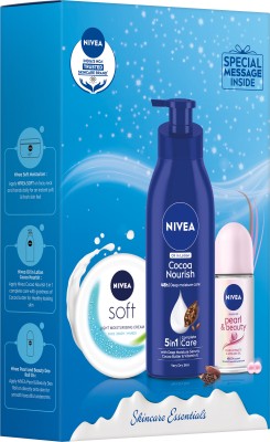 NIVEA BBD Special - Women's Grooming Kit (With Signed Celebrity Card) (Set of 3)(550 ml)