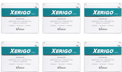 Brinton Xerigo Moisturizing Foot Care Cream,50 g x Pack of 6(300 g)