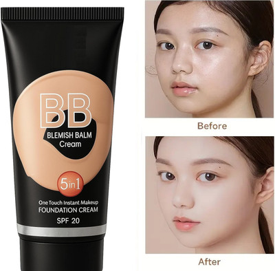 GULGLOW99 Lightweight Matte Foundation Cream, Moisturizing BB Cream, Full Coverage(60 g)