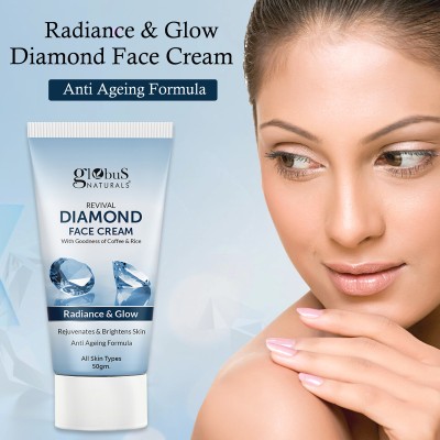 Globus Naturals Revival Diamond Face Cream, Suitable For All Skin Types(50 g)