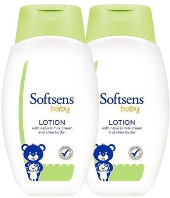 Softsens Baby Daily Moisturising Lotion with Natural Milk Cream | Pack of 2(400 ml)