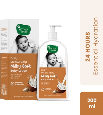 Mother Sparsh Milky Soft Baby Lotion with Milk Protein, Coconut Oil & Shea Butter - 200ml(200 ml)