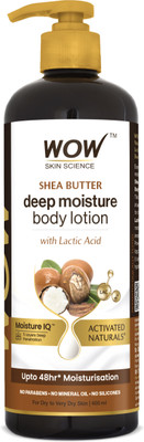 WOW SKIN SCIENCE Shea Butter With Lactic Acid Body Lotion(400 ml)