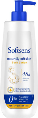 Softsens Naturally Soft Skin Body Lotion | 48H Moisturization, For Men & Women(400 ml)