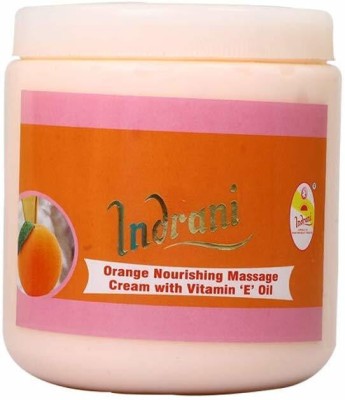 Indrani Cosmetics Orange Nourishing Massage Cream With Vitamin ‘E’ Oil 500 gm(500 g)