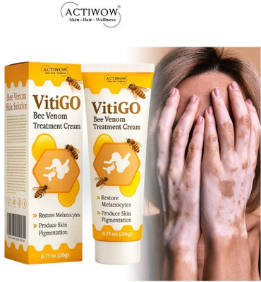 ACTIWOW Vitigo Bee Venom Cream for Glow and Elasticity Cream Moisturizer(100 g)