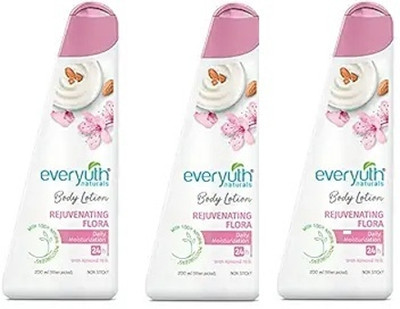 Everyuth Naturals Rejuvenating Flora body lotion (pack of 4) 400 ml(100 ml)