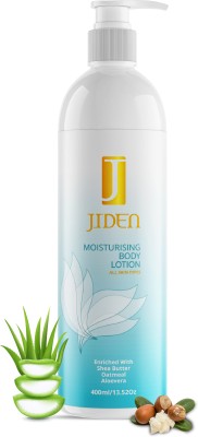 JIDEN Moisturising Body Lotion for Soft Skin, Shea Butter/Aloe Vera Moisturizer(400 ml)