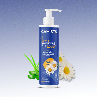 CAMISTA Deep Moisturizing Body Lotion with Ceramide &Hyaluronic Acid for Dry, Rough Skin(200 ml)