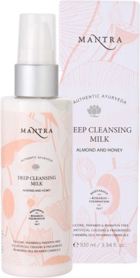 MANTRA Deep Cleansing Milk Almond and Honey | Removes Water/Transfer Proof Makeup/Dust(100 ml)