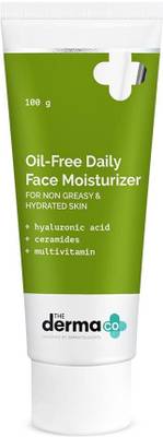 The Derma Co Oil-Free Daily Face Moisturizer With Hyaluronic Acid, Ceramides & Multivitamins