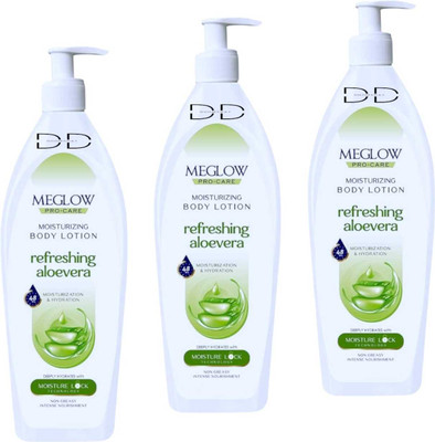 DOOMSDAY M+GLOW ALOEVERA MOISTURIZING LOTION FOR SOFT & SMOOTH SKIN PACK OF- 150ml x 3(450 ml)