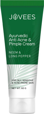JOVEES Ayurveda Anti Acne & Pimple Cream - Neem & Long Pepper(60 g)