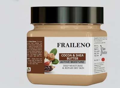 FRAILENO Cocoa Cold Body Butter Cream Vitamin E Oil For Rich Moisturization(380 g)