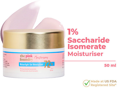 The Pink Foundry Waterlight Gel Moisturiser with 72 hours of Hydration with Hyaluronic Acid(50 ml)