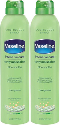Vaseline INTENSIVE CARE ALOE SOOTHE SPRAY MOISTURISER ( IMPORTED ) ( 184 X 2 PCS )(368 g)