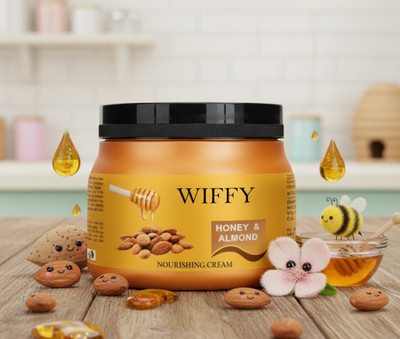 Wiffy Honey & Almond Softening Cream for Long-Lasting Moisture(200 g)
