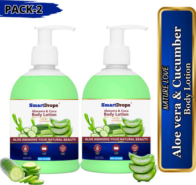 smartdrops Body Lotion with the Healing Power of Aloe Vera for Nourished and Healthy Skin(500 ml)