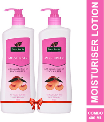 Pure Roots Moisturiser Lotion - Pack of 2 ( 400ml * 2 )(800 ml)