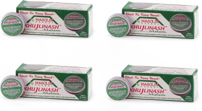 masolin KHUJLINASH MALAM WHITE OINTMENT ECZEMA CREAM 10GM - PACK OF 48(480 g)