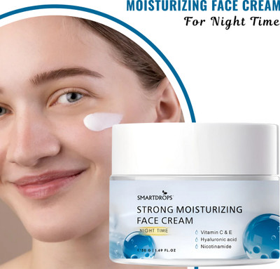 smartdrops Revitalizing Night Cream for Men & Women, Illuminating Cream for Glowing Skin(50 g)
