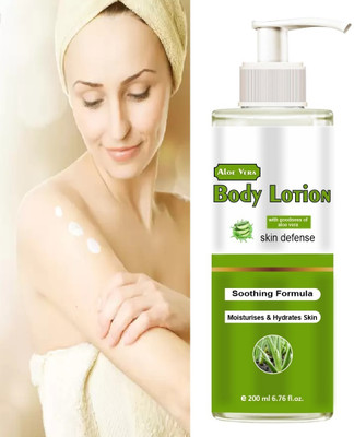 house of common ALOE VERA Body Lotion | 24H Deep Moisture | All Skin Types (200ml) Pack of 1(200 ml)