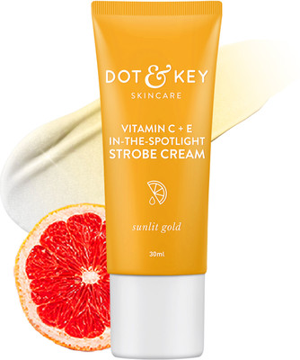 Dot & Key Vitamin C+E Strobe Cream for Skin Radiance Moisturizer & Highlighter for Face(30 ml)